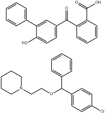 氯苄哌醚联苯酰苯酸盐 结构式