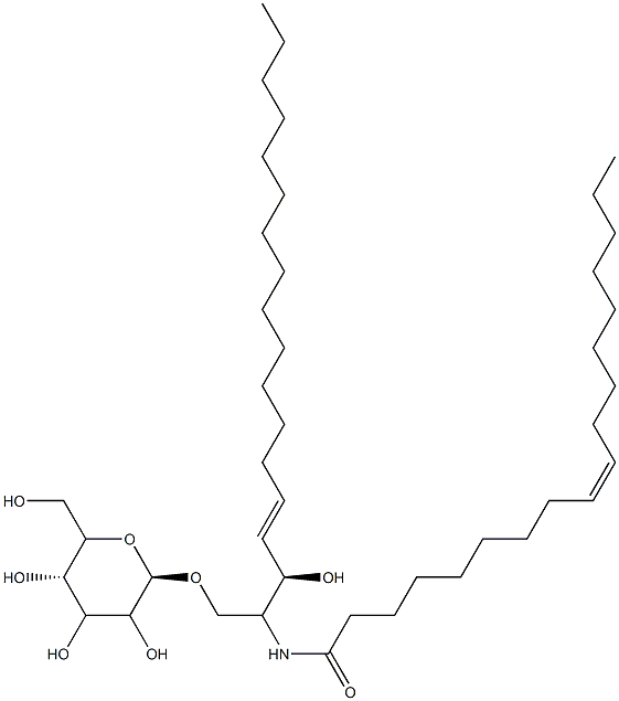 D-GLUCOSYL--1,1' N-OLEOYL-D-ERYTHRO-SPHINGOSINE 结构式