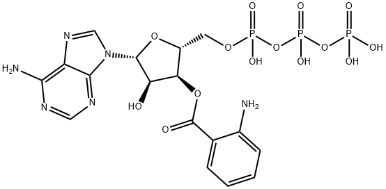 3'-O-anthraniloyl ATP 结构式