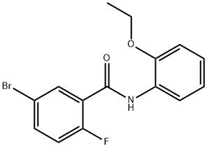 5-bromo-N-(2-ethoxyphenyl)-2-fluorobenzamide 结构式