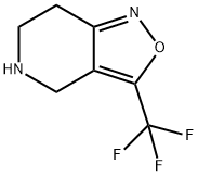 3-三氟甲基-4,5,6,7-四氢异恶唑并[4,3-C]吡啶 结构式