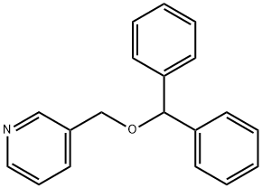 3-((Diphenylmethoxy)methylpyridine 结构式