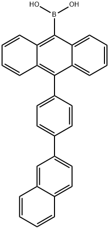 9-[1-(2-萘基)苯基-4-YL]-10-硼酸蒽 结构式