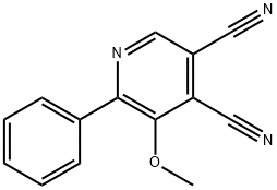 Cinchomerononitrile,  5-methoxy-6-phenyl-  (5CI) 结构式