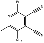 Cinchomerononitrile,  5-amino-2-bromo-6-methyl-  (4CI) 结构式