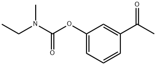 N-乙基-N-甲基氨基甲酸 3-乙酰基苯基酯 结构式