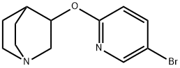 3-[(5-bromopyridin-2-yl)oxy]quinuclidine 结构式