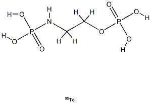 technetium Tc 99m N-phosphorylaminoethyl phosphate 结构式