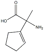 1-Cyclopentene-1-aceticacid,alpha-amino-alpha-methyl-(9CI) 结构式