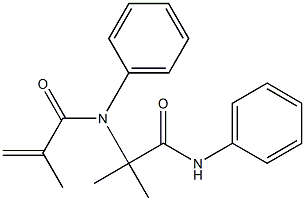 2-Propenamide,N-[1,1-dimethyl-2-oxo-2-(phenylamino)ethyl]-2-methyl-N-phenyl-(9CI) 结构式
