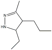 -delta-2-Pyrazoline,  5-ethyl-3-methyl-4-propyl-  (3CI) 结构式