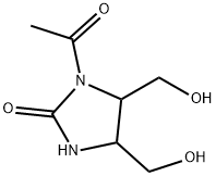 2-Imidazolidinone  1-acetyl-,  4,5-bis(hydroxymethyl)-  (7CI) 结构式