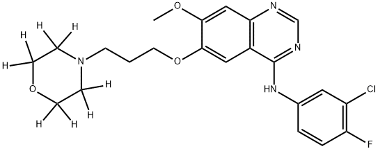 吉非替尼杂质-D8 结构式