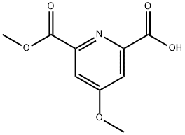 4-甲氧基-6-甲氧羰基吡啶甲酸 结构式