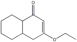 1(4H)-Naphthalenone,3-ethoxy-4a,5,6,7,8,8a-hexahydro-(5CI) 结构式