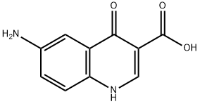 3-喹啉甲酸 6-氨基-1,4-二氢-4-氧代- 结构式
