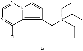 N - ((4-氯吡咯并[2,1-F] [1,2,4]三嗪-5-基)甲基)-N,N-二乙基乙胺 结构式