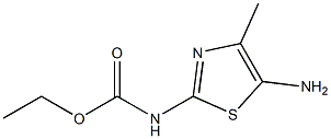 2-Thiazolecarbamicacid,5-amino-4-methyl-,ethylester(5CI) 结构式