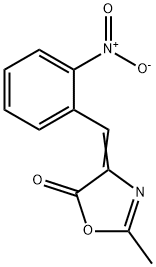 5(4H)-Oxazolone, 2-Methyl-4-[(2-nitrophenyl)Methylene]- 结构式