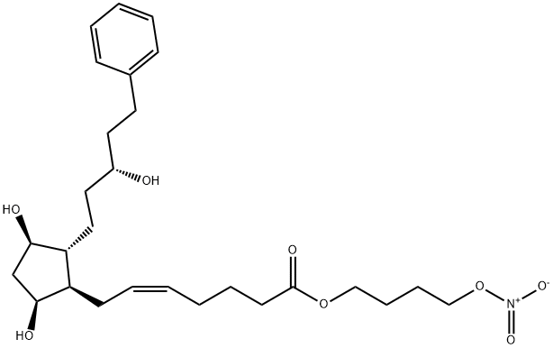 拉坦前列素硝酸酯 结构式