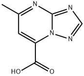 5-甲基-[1,2,4]三唑并[1,5-A]嘧啶-7-羧酸 结构式