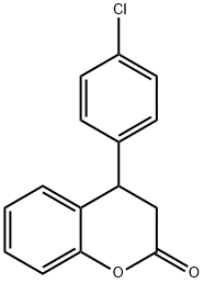 2H-1-Benzopyran-2-one, 4-(4-chlorophenyl)-3,4-dihydro- 结构式