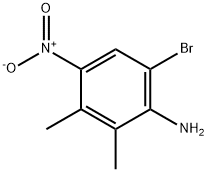 4-氨基-5-溴-2,3-二甲基硝基苯 结构式