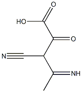 Valeric  acid,  -bta--cyano--gamma--imino--alpha--keto-  (1CI) 结构式