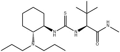 (2S)-2-[[[[(1R,2R)-2-(二丙基氨基)环己基]氨基]硫代甲基]氨基]-N,3,3-三甲基丁酰胺 结构式