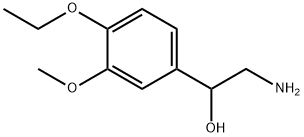 2-amino-1-(4-ethoxy-3-methoxyphenyl)ethanol 结构式