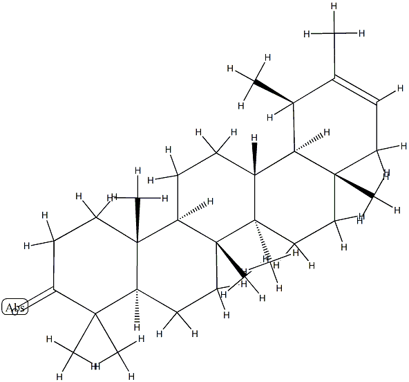 (18α)-5α-Urs-20-en-3-one 结构式