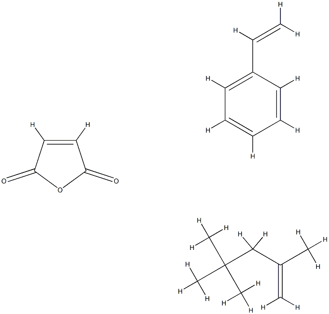 2,5-Furandione, polymer with ethenylbenzene and 2,4,4-trimethyl-1-pentene 结构式