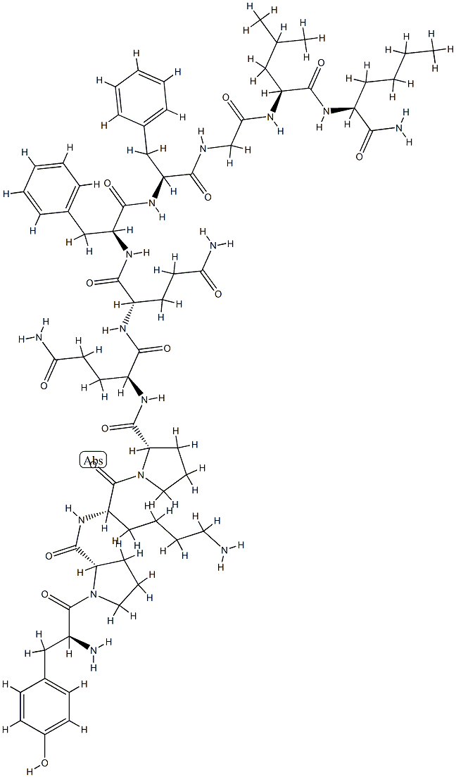 substance P, Tyr(1)-Nle(11)- 结构式