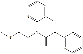 10-(2-dimethylaminoethyl)-8-phenyl-7-oxa-2,10-diazabicyclo[4.4.0]deca- 2,4,11-trien-9-one 结构式