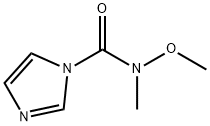 N-甲氧基-N-甲基-1H-咪唑-1-甲酰胺 结构式