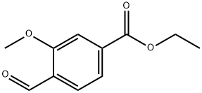 乙基 4-甲酰基-3-甲氧基苯酸盐 结构式