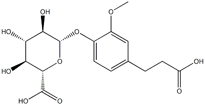 Dihydro Ferulic Acid 4-O-β-D-Glucuronide 结构式