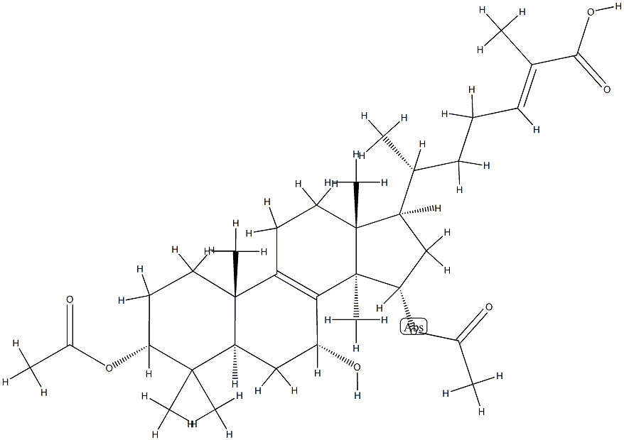 灵芝酸 W 结构式