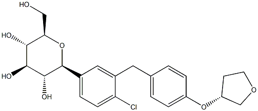 恩格列净（R）-异构体 结构式