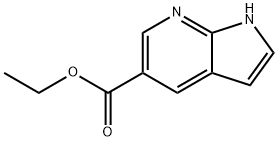 7-氮杂吲哚-5-甲酸乙酯 结构式