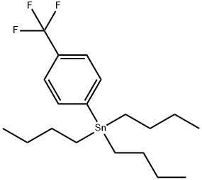 三丁基(4-三氟甲基苯基)锡 结构式