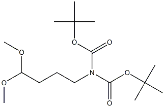 IMidodicarbonic acid, 2-(4,4-diMethoxybutyl)-, 1,3-bis(1,1-diMethylethyl) ester 结构式