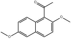 1-乙酰基-2,6-二甲氧基萘 结构式