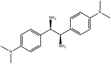 (1R,2R)-(+)-1,2-双(4-二甲基氨基苯基)乙二胺四盐酸盐 结构式