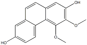 2,7-二羟基-3,4-二甲氧基菲 结构式