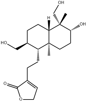 14-去氧基-17-羟基穿心莲内酯 结构式