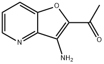 1-(3-氨基呋喃并[3,2-B]吡啶)乙酮 结构式