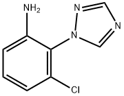 3-氯-2-(1H-1,2,4-三唑-1-基)苯胺 结构式