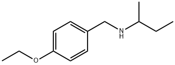 butan-2-yl[(4-ethoxyphenyl)methyl]amine 结构式