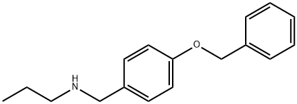 {[4-(benzyloxy)phenyl]methyl}(propyl)amine 结构式
